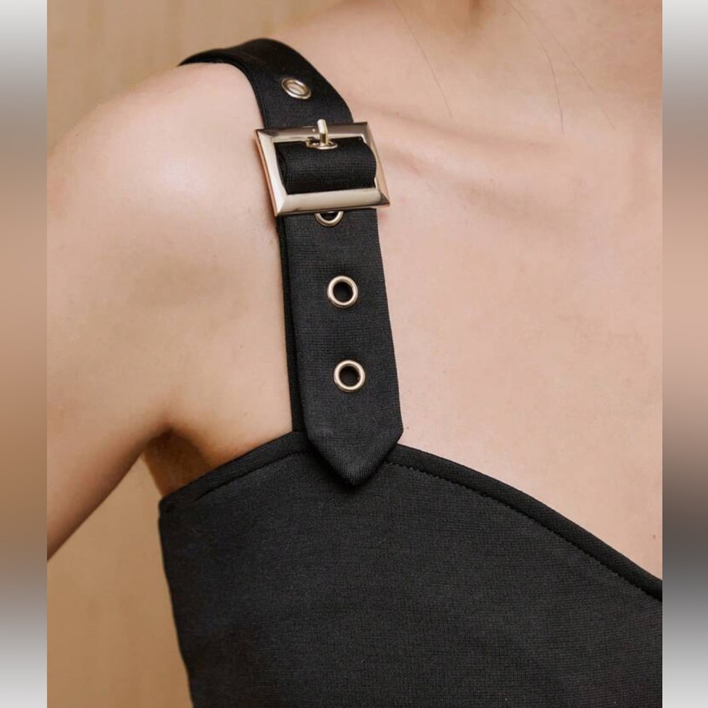 SHEIN X MONSE Buckle Cami Dress - Picture 4 of 6
